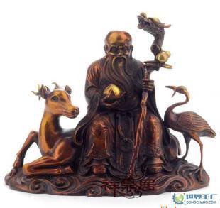 风水开光纯铜福禄寿仙摆件 家居工艺与文化寓意的臻品雅藏